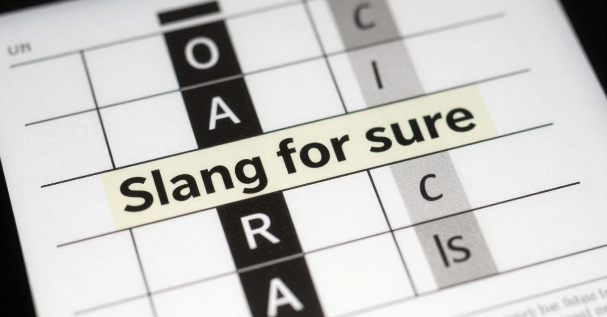 Slang for Sure NYT Mini Crossword Answer